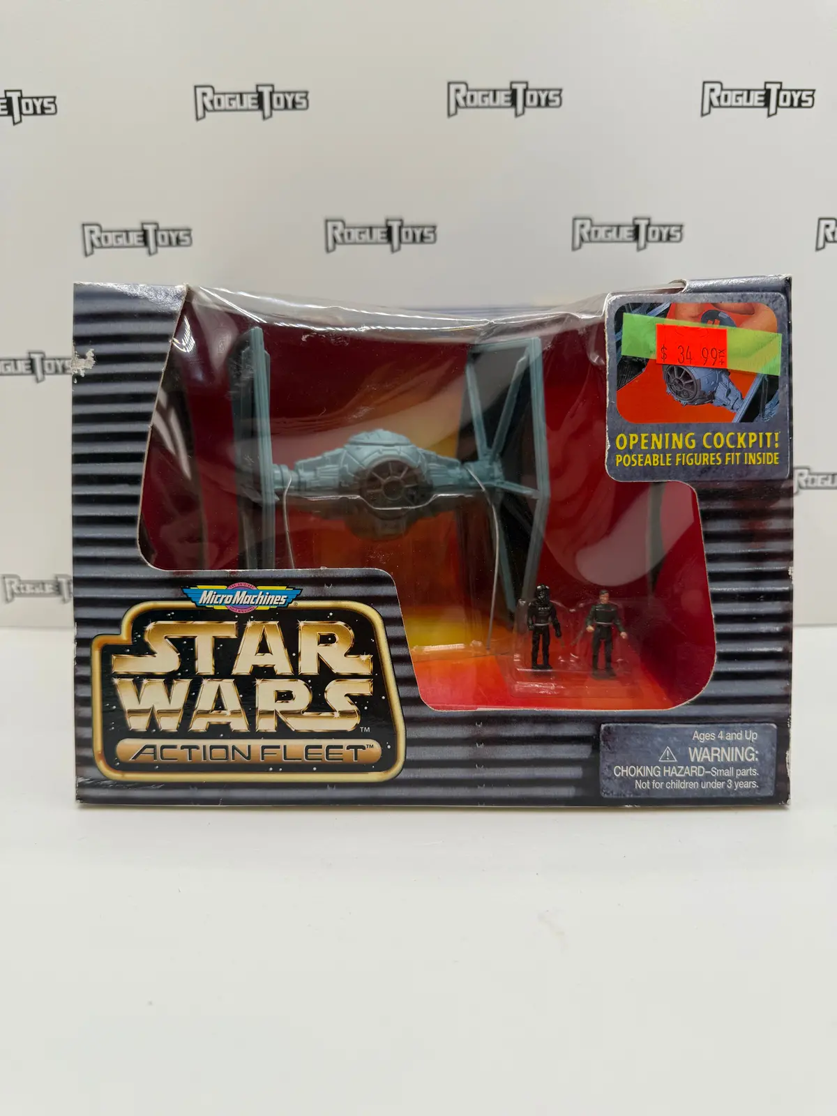 Galoob Micro Machines Star Wars Action Fleet Tie Fighter Featuring Imperial Pilot & Grand Moff Tarkin 1