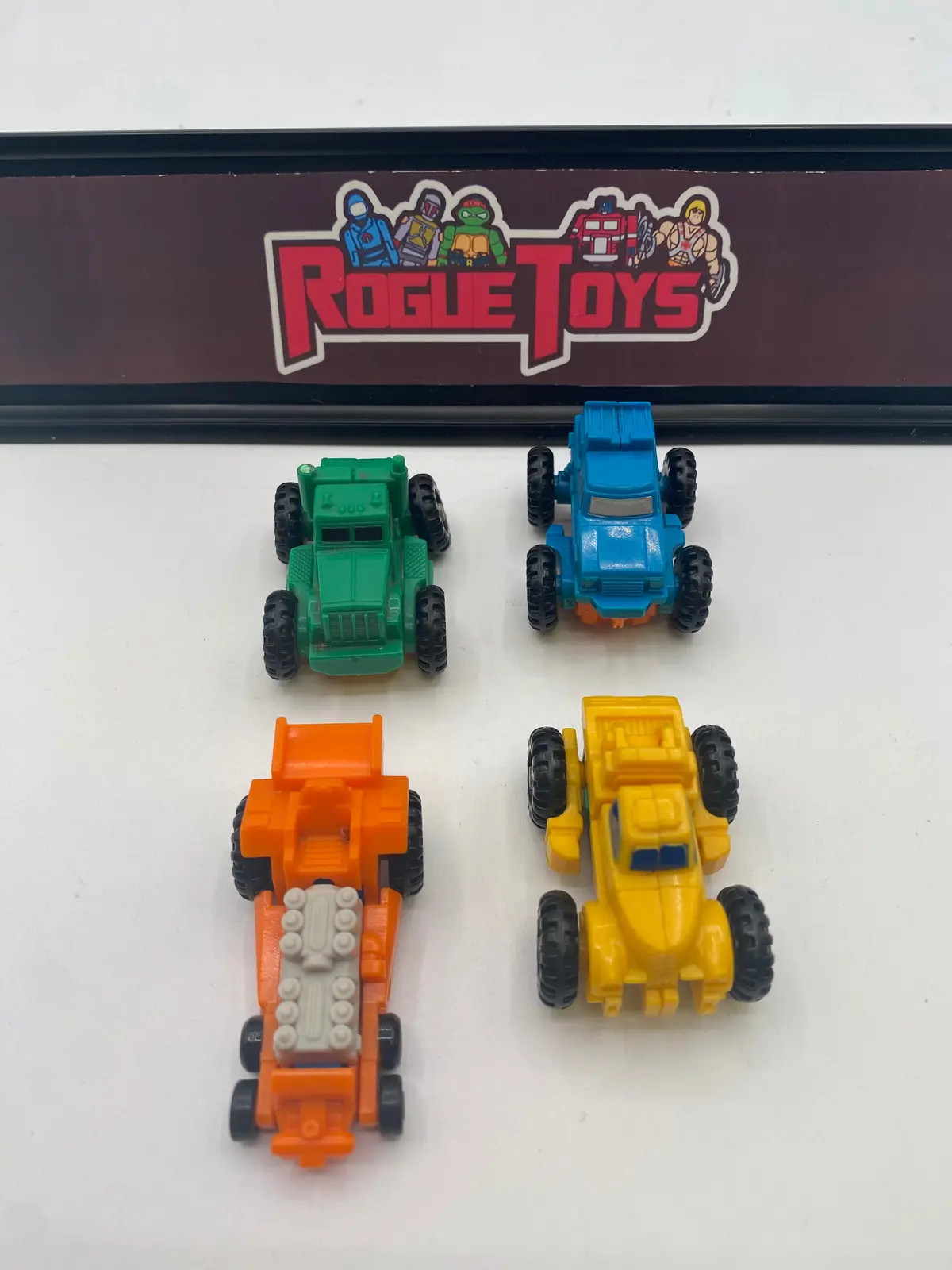Hasbro 1990 Transformers Vintage G1 Micromaster Monster Truck Patrol (Complete) (Smoke Stack Broken On Green Truck) 1