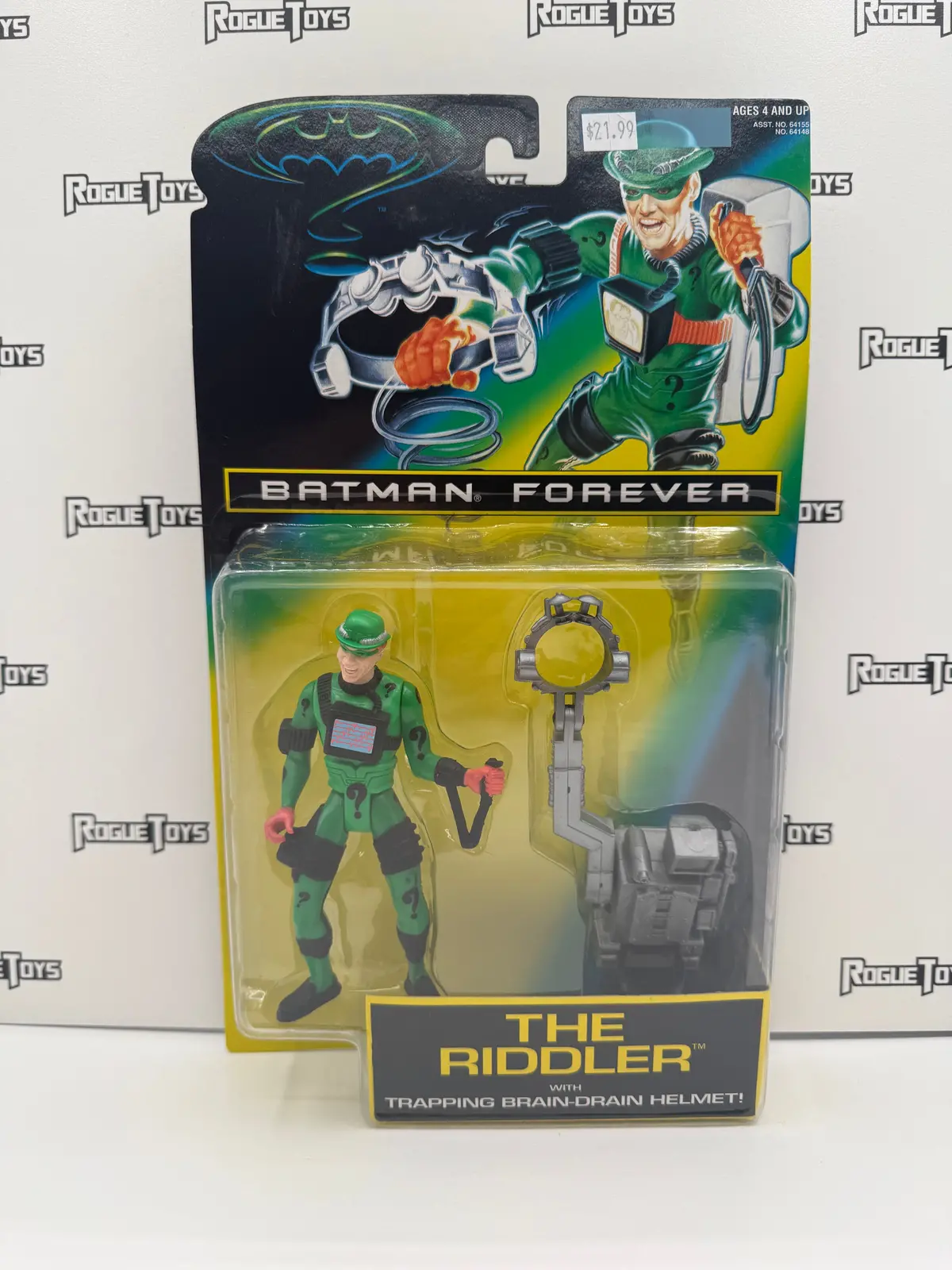 Kenner Batman Forever The Riddler With Trapping Brain-Drain Helmet! 1