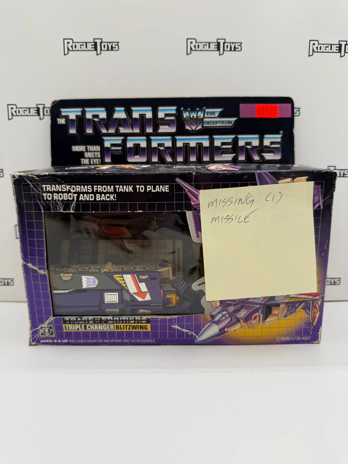 Hasbro Transformers G1 Triple Changers Decepticon Blitzwing 1