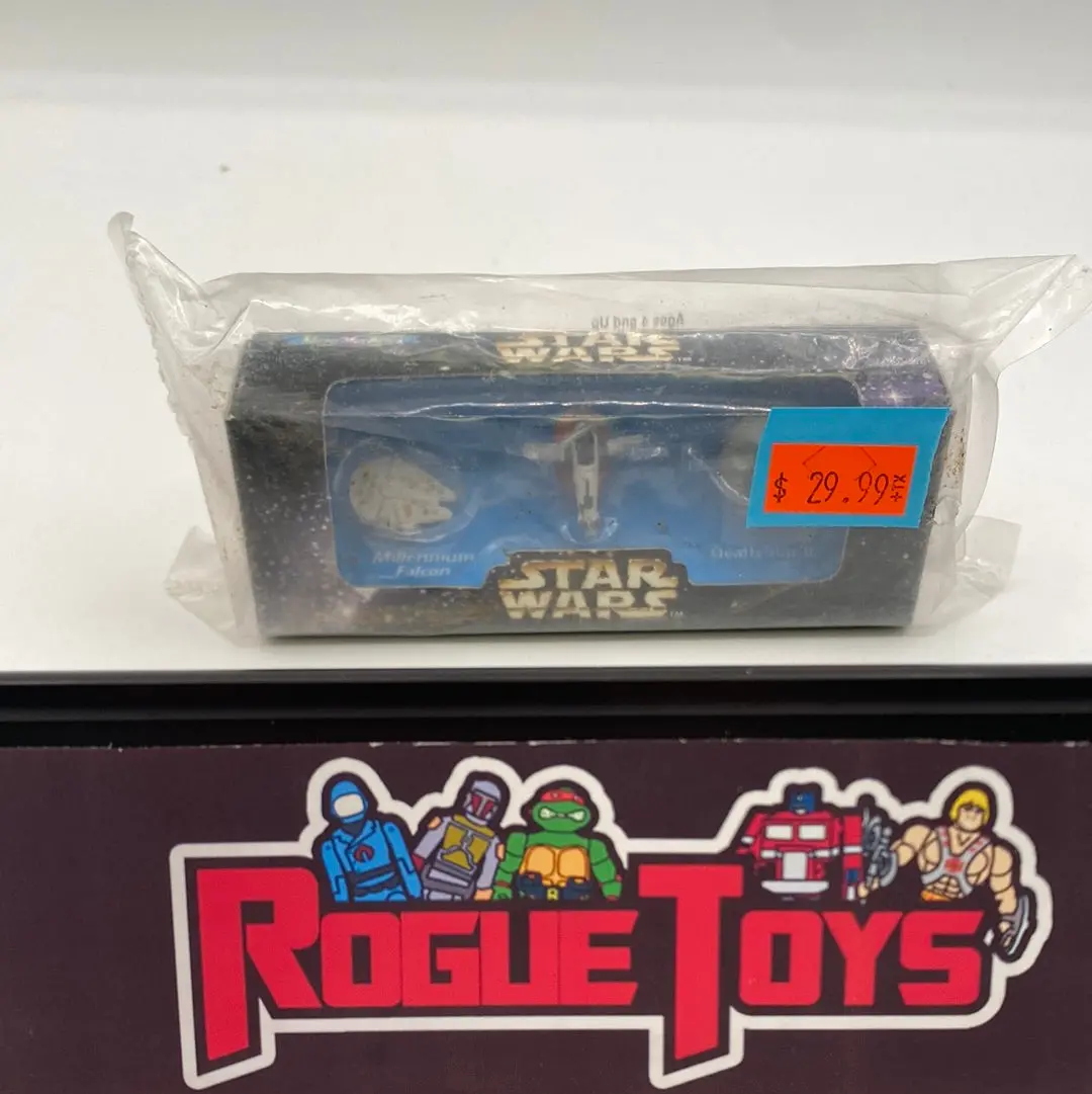 Galoob 1996 Star Wars Micro Machines Millenium Falcon | Boba Fett’S Slave I | Death Star Ii 1