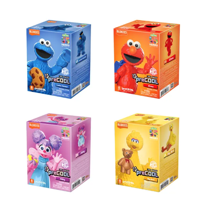 Blokees Sesame Street Precool Series 01 - 4 Models: Big Bird, Elmo, Cookie Monster, Abby 74840/53001 Low Stock 1