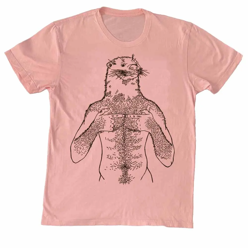 Otter Brown Print T-Shirt 1