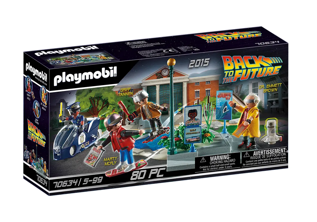 Playmobil - Back To The Future Part Ii - Hoverboard Chase (70634) Playset Low Stock 1