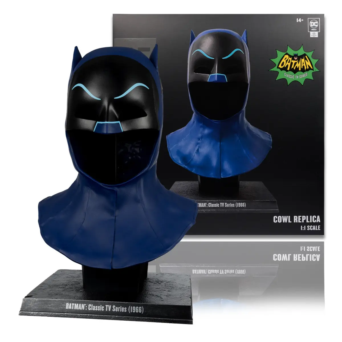 Mcfarlane: Dc Direct - Classic Batman Tv Series (1966) - 1:1 Scale Collector Cowl Prop Replica 17921 Low Stock 1