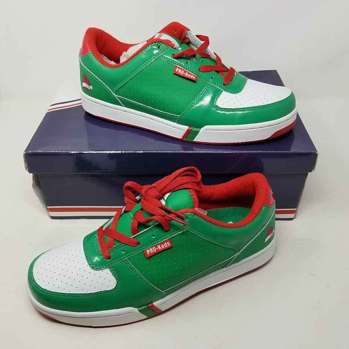 Vintage Pro Keds Royal Court Jelly Bean Santa Hat Sneakers Shoes Mens 11 Pm1445 1