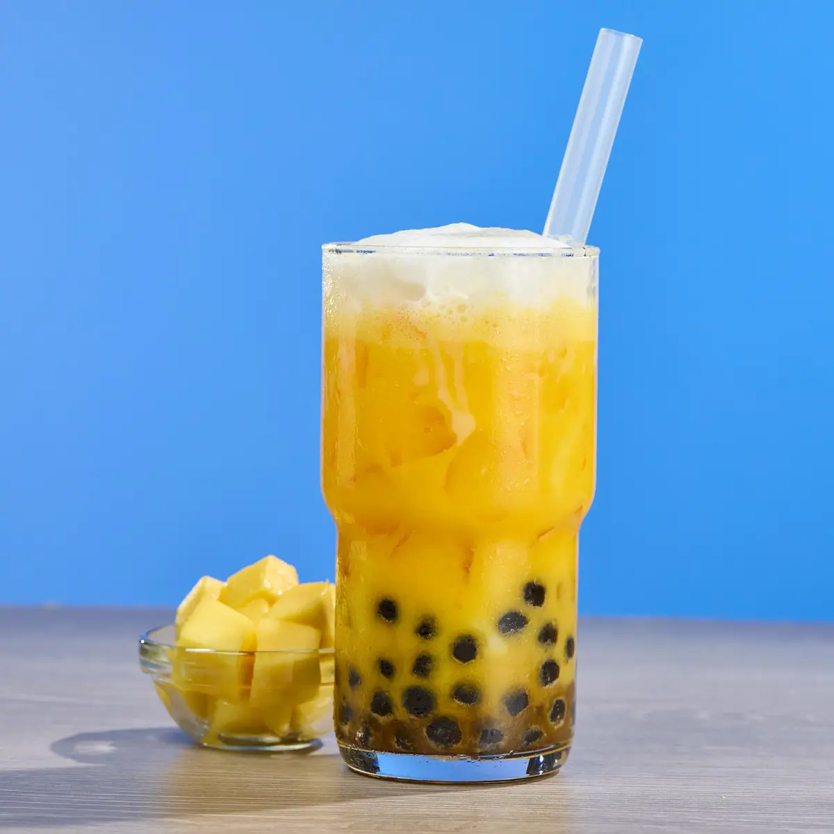 Creamy Mango Caramel Boba 1