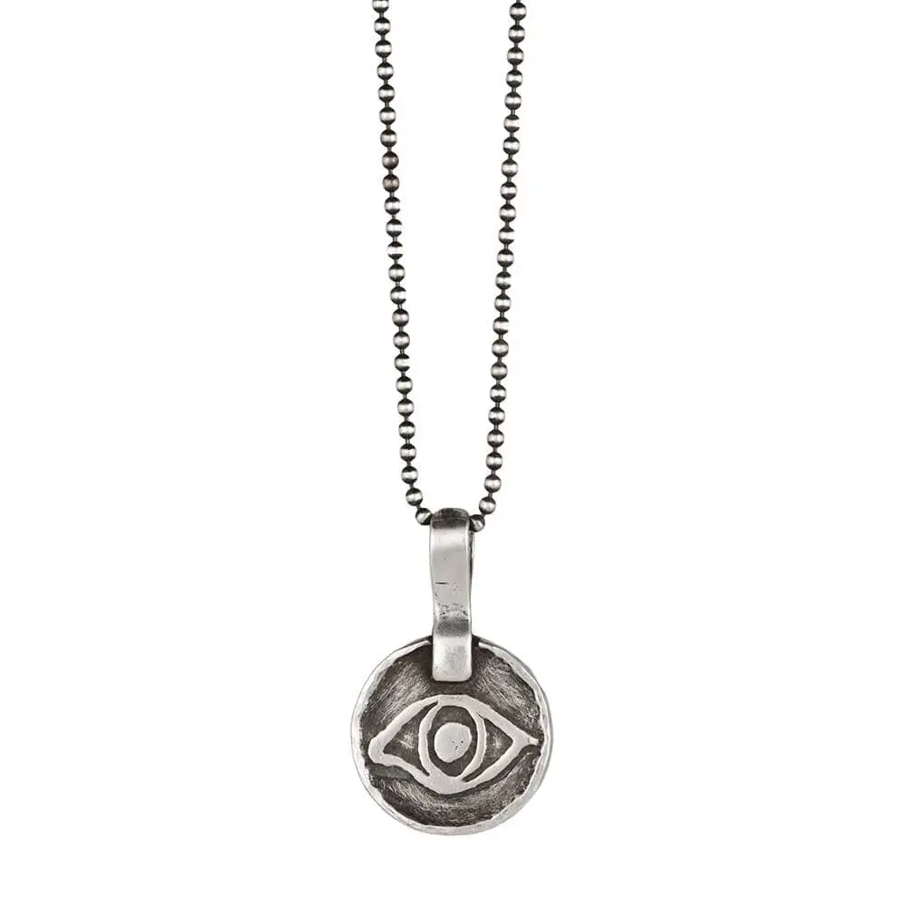 Blink Of An Eye Necklace In Silver 1