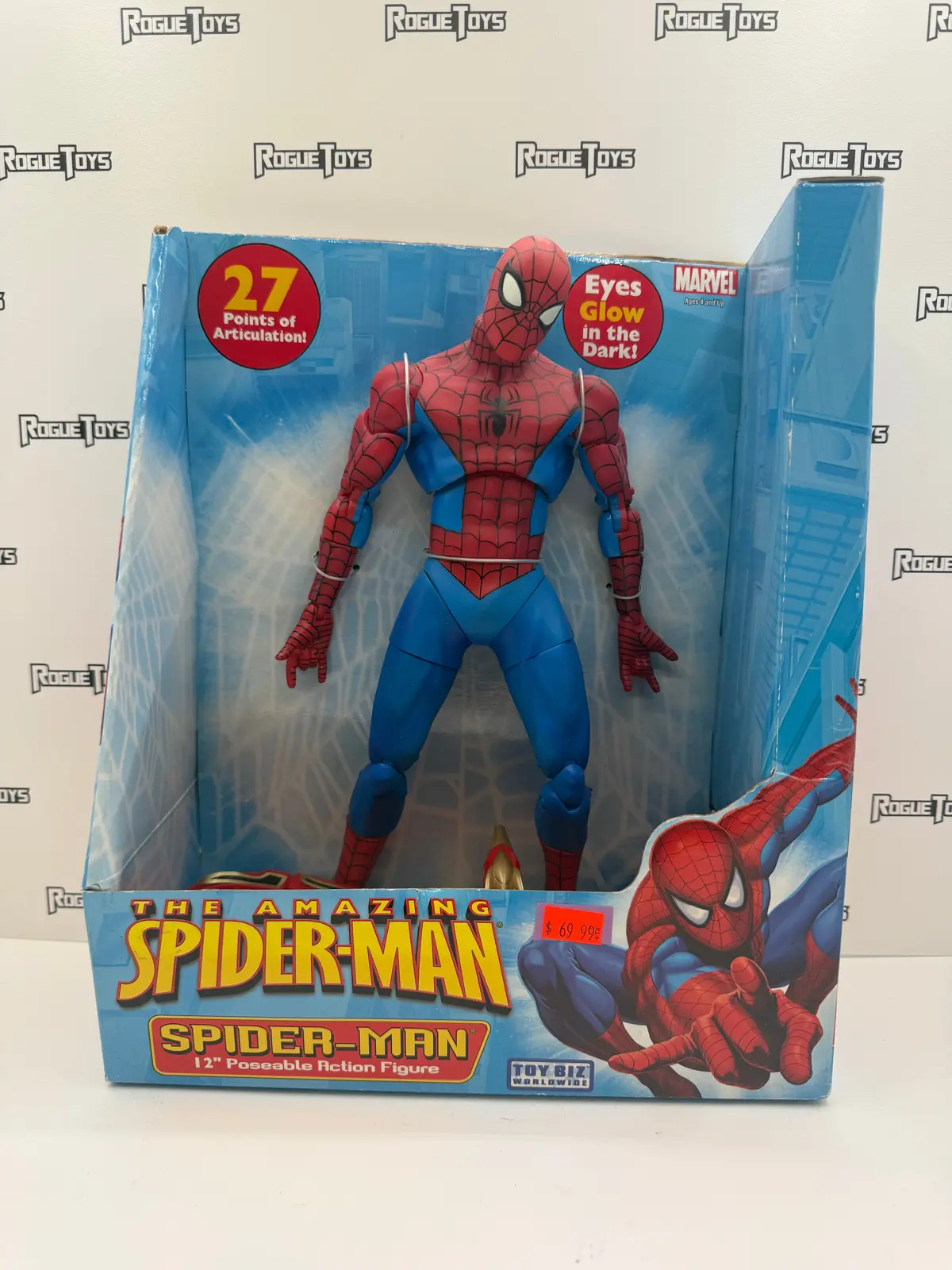 Toybiz The Amazing Spider-Man Spider-Man 12” Poseable Action Figure 1