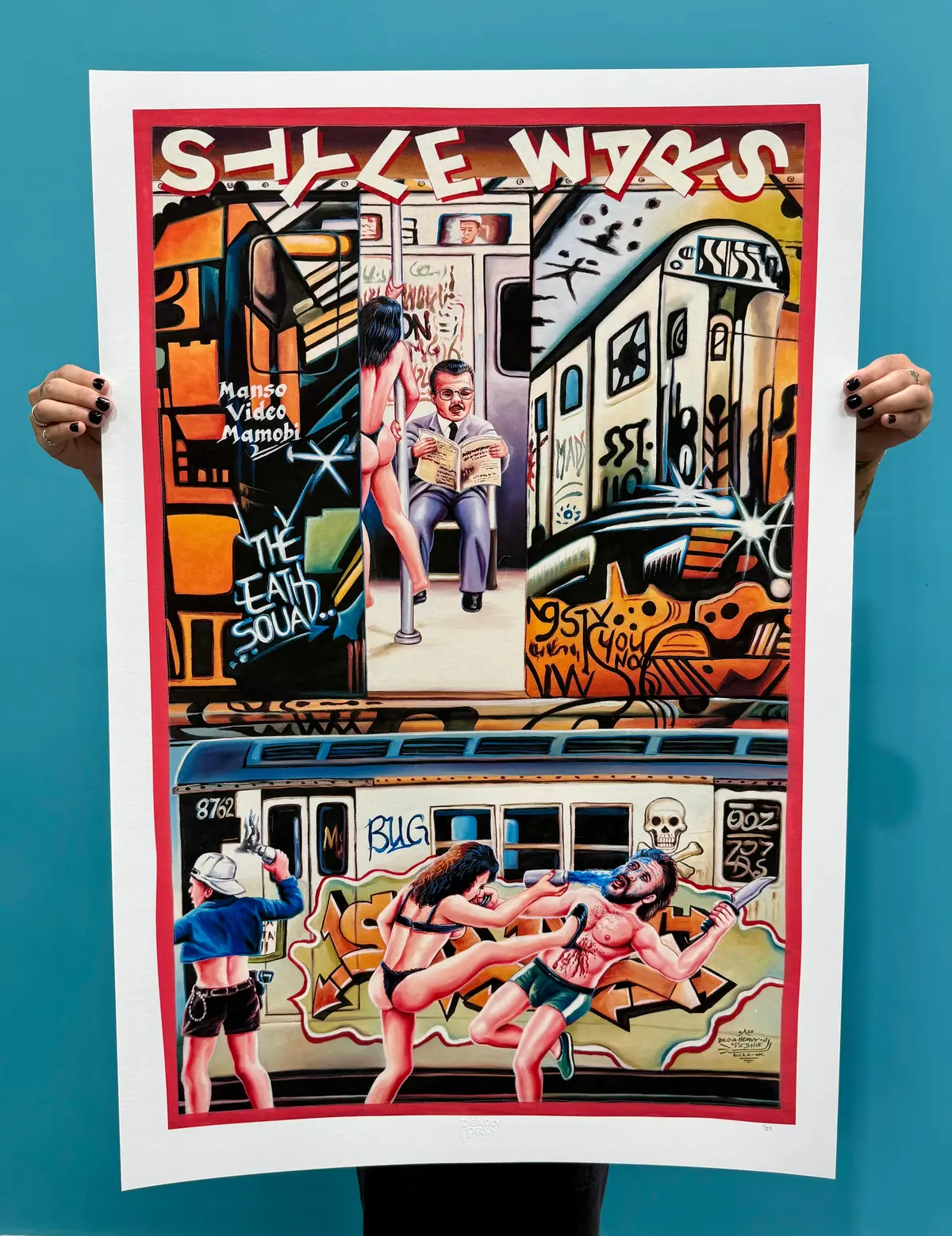 Style Wars - Limited Edition Archival Giclée Print From Static Medium By Heavy J 1
