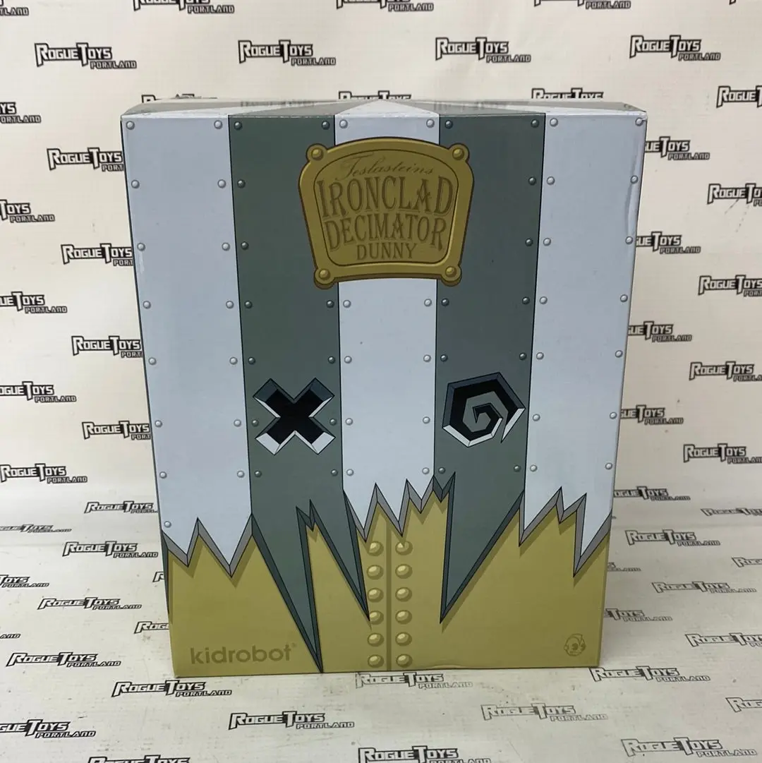 Kidrobot Dunny 8” Teslasteins Ironclad Decimator Dunny (Gold Edition) 1