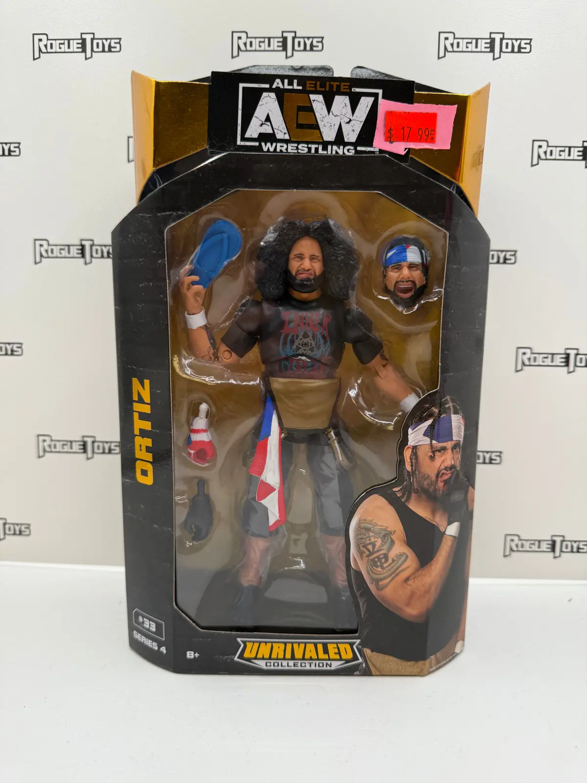 Jazwares Aew Unrivaled Collection Series 4 Ortiz #33 1