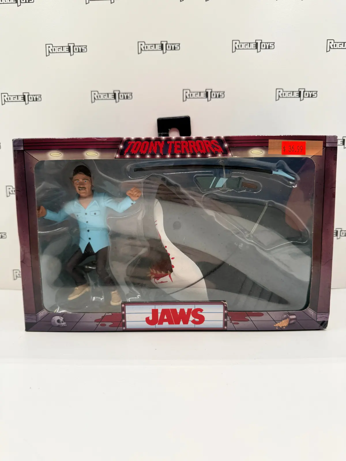 Neca Reel Toys Toony Terrors Jaws Quint Vs. The Shark 1