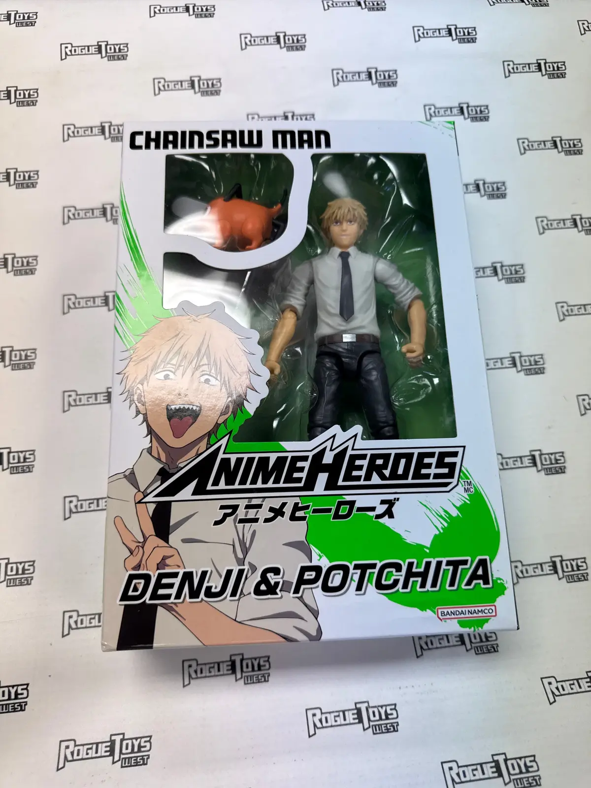 Bandai Anime Heroes Chainsaw Man Denji And Potchita 1