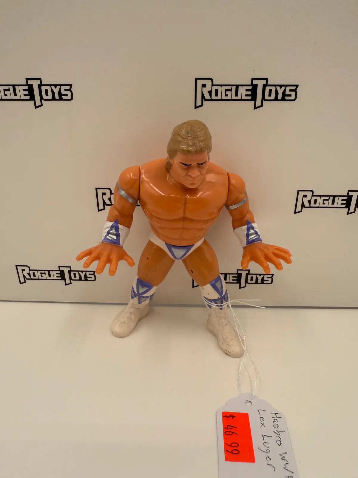 Hasbro Wwf Series 8 Lex Luger With Narcissistic Knockout! 1