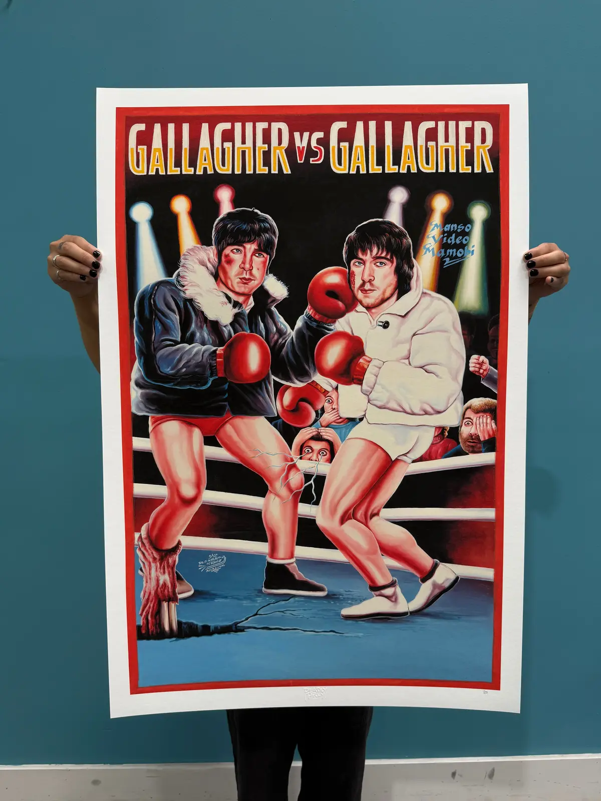 Gallagher Vs. Gallagher - Limited Edition Archival Giclée Print From Static Medium By Heavy J 1