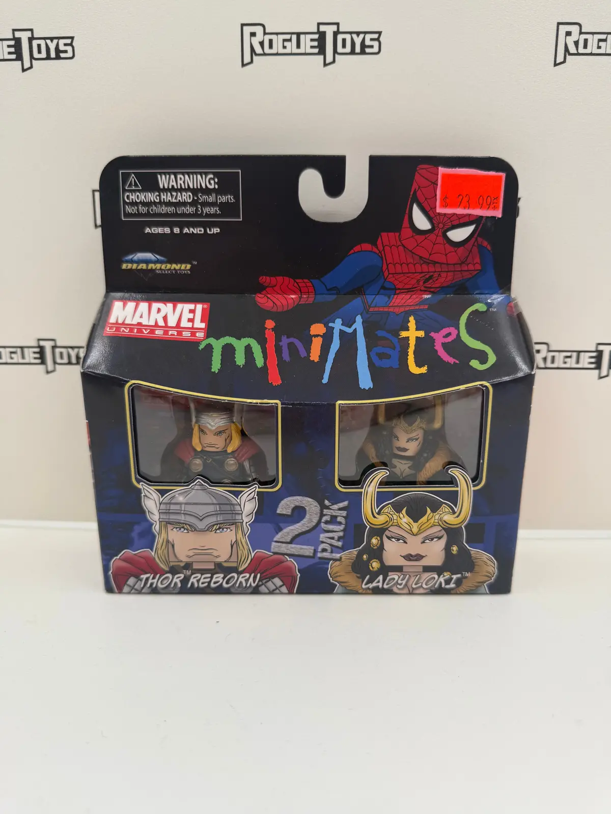 Diamond Select Toys Marvel Universe Minimates Thor Reborn & Lady Loki 2-Pack 1
