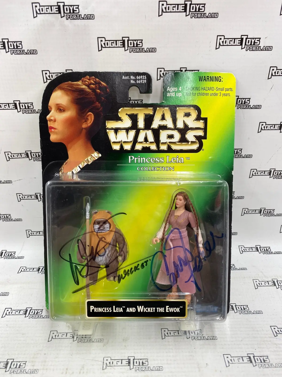 Autographed Star Wars Potf Princess Leia Collection Princess Leia And Wicket 1