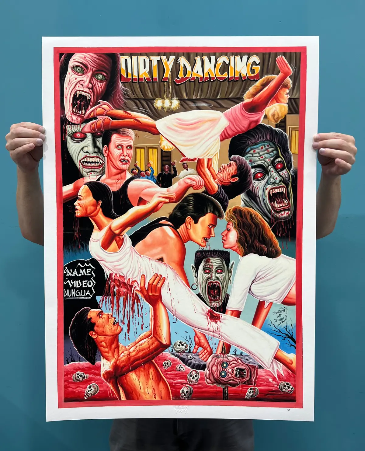 Dirty Dancing - Limited Edition Archival Giclée Print From Static Medium By Salvation 1