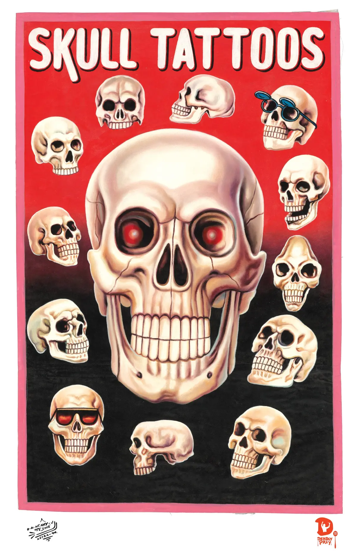 Skull Tattoos (High Quality Print) - Heavy J 1