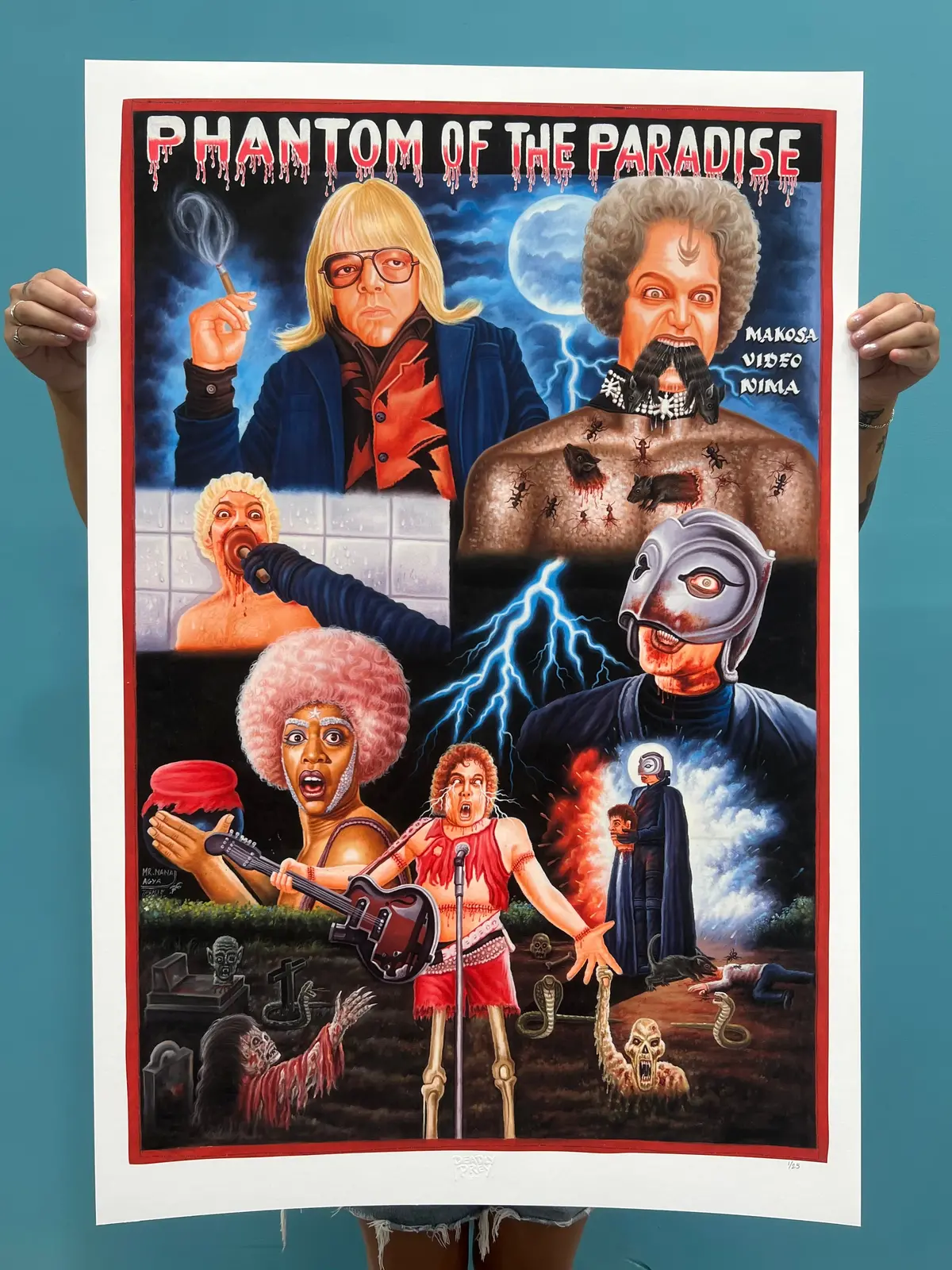 Phantom Of The Paradise - Limited Edition Archival Giclée Print From Static Medium By Mr. Nana Agyq 1
