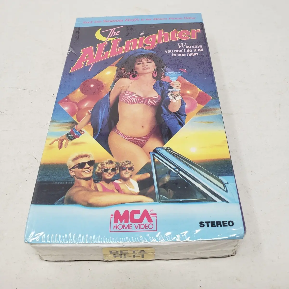 The Allnighter Beta Tape 1987 New Barcode On Spine Mca Betamax Movie Sealed Tape 1