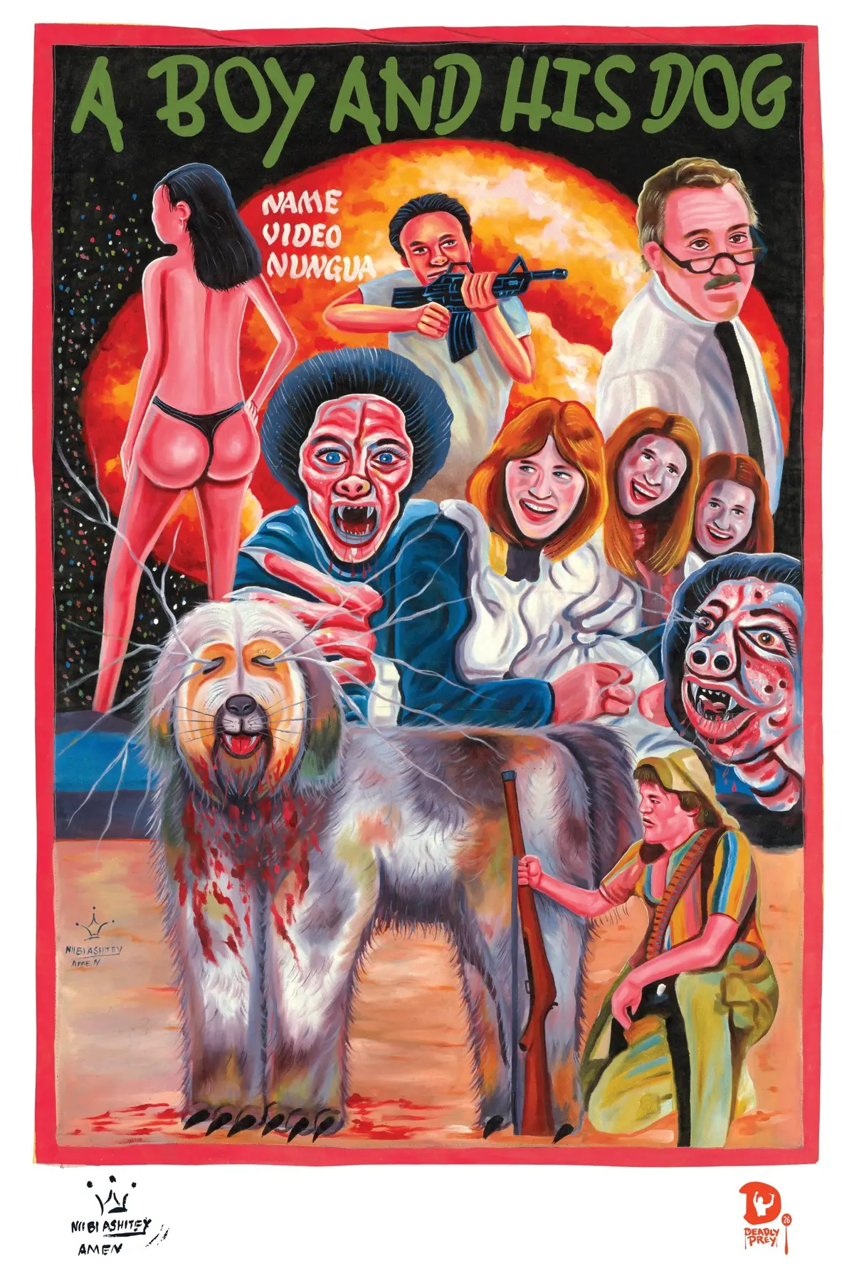 A Boy And His Dog (High Quality Print) - Nii Bi Ashitey 1