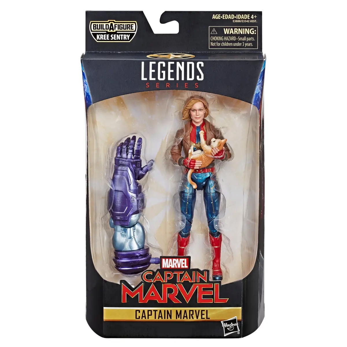 Hasbro - Marvel Legends - Captain Marvel - Kree Sentry Baf - Carol Danvers Figure In Bomber Jacket (E3888) 1