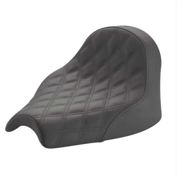'22+ Indian® Chief, Chief Dark Horse Renegade Solo Seat - Black W/Black Lattice Stitching 1