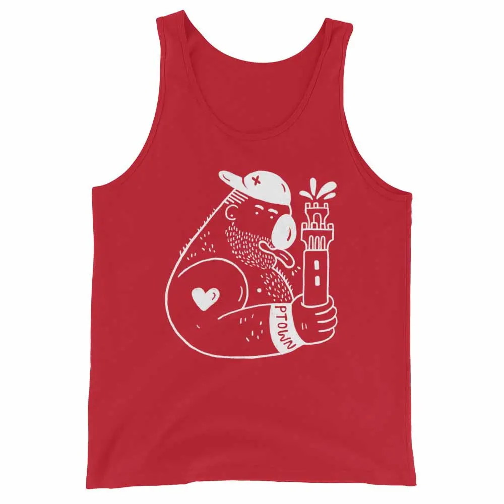 Pilgrim Monument Ptown Bear Tank 3