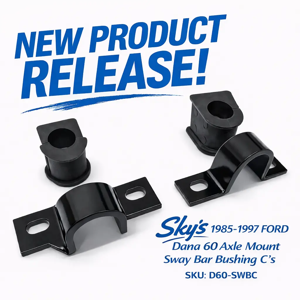 '85-'97 Ford Dana 60 Axle Mount Sway Bar Bushing C's. 1