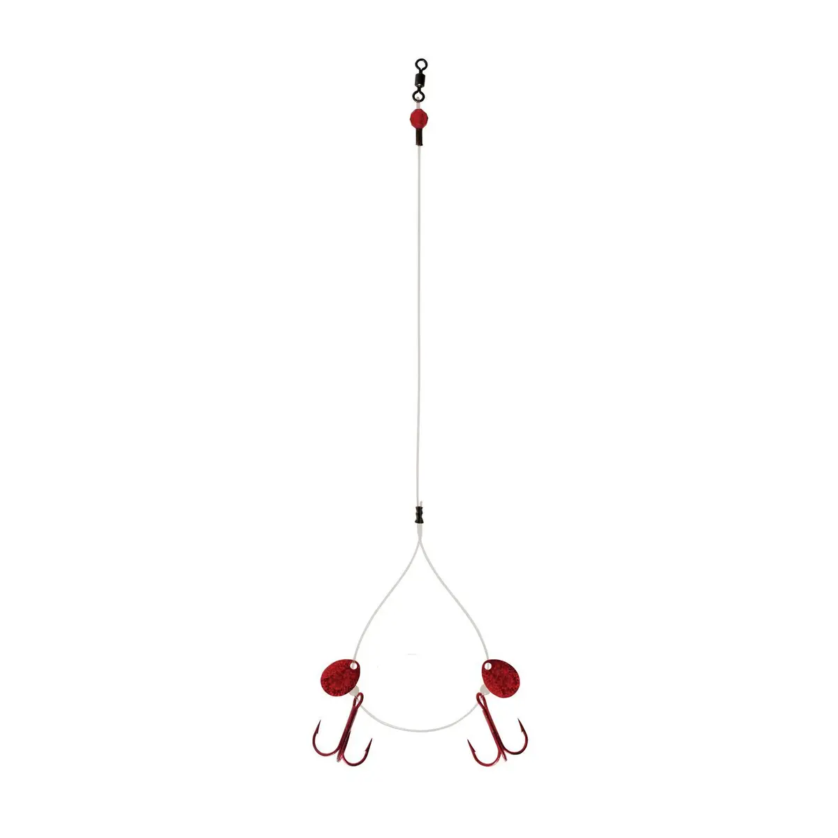 Big Tooth Zero Fluoro Rig, Size 2, (Red) 1