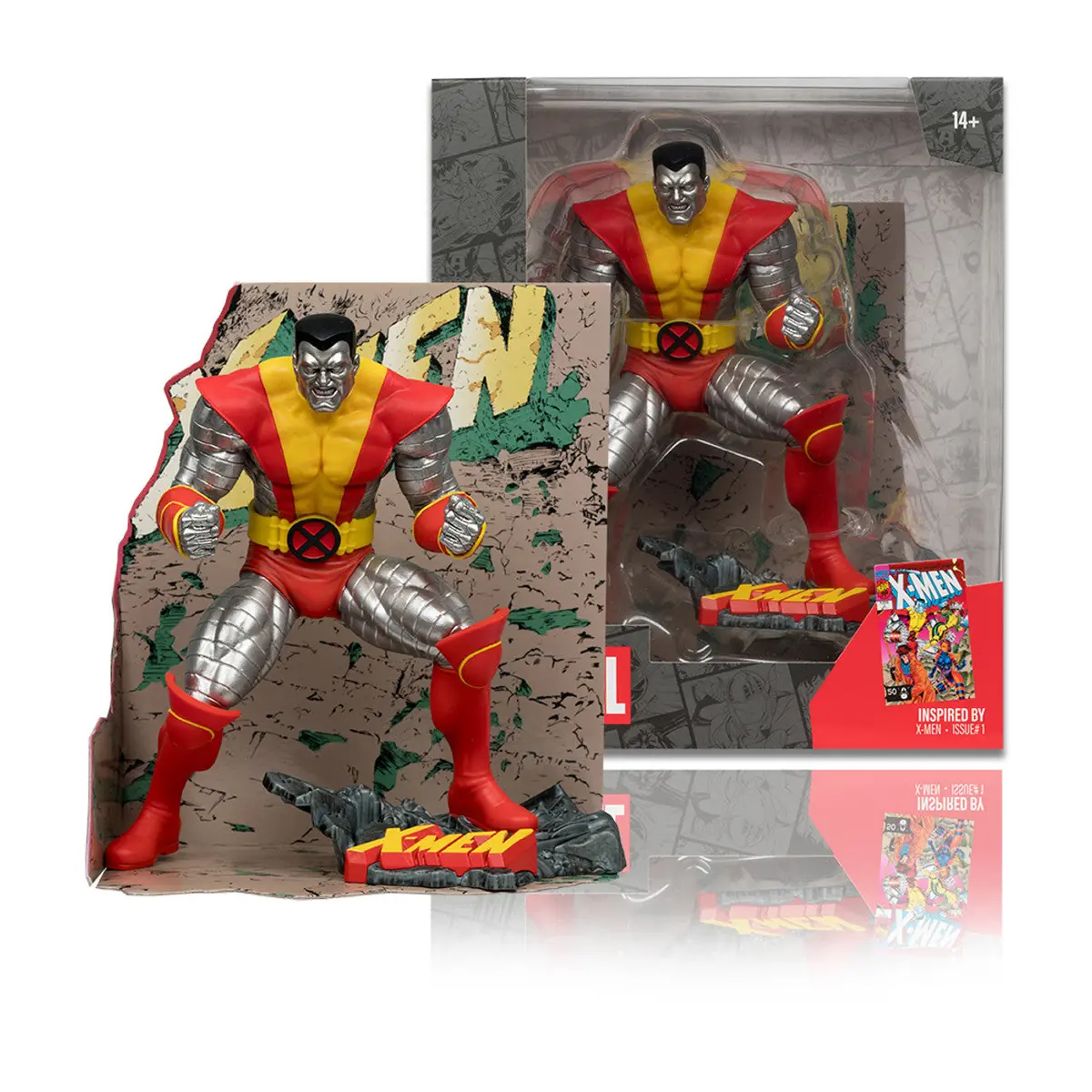 Mcfarlane Marvel Collection: Colossus (X-Men Issue 1) Red Platinum 1:10Th Posed Figure & Scene 14821 Low Stock 1