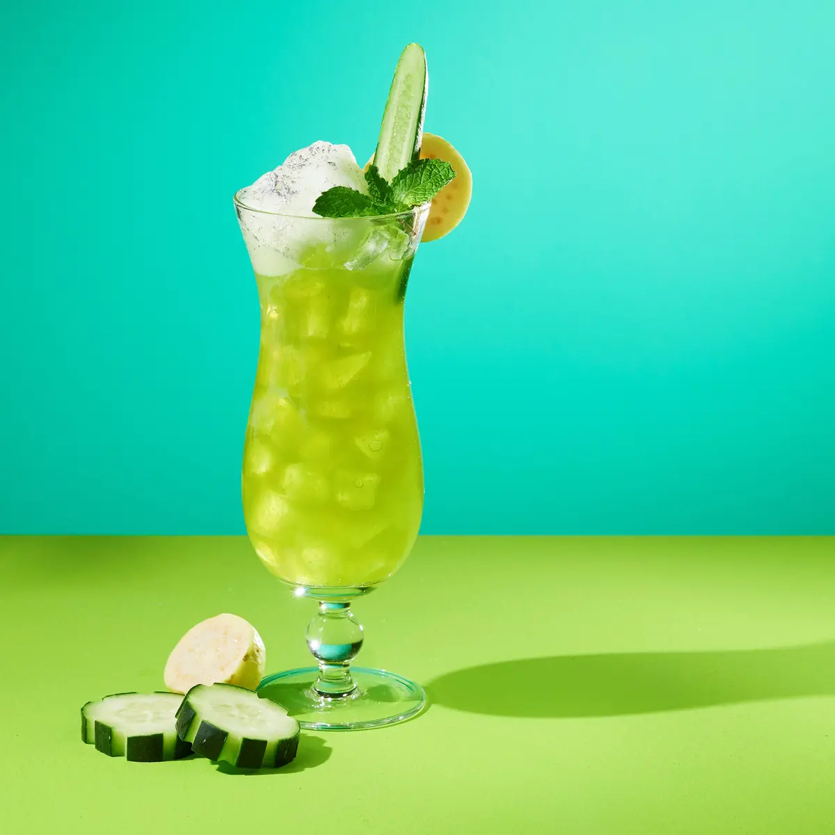Cucumber – Guava Shimmer Sour 1