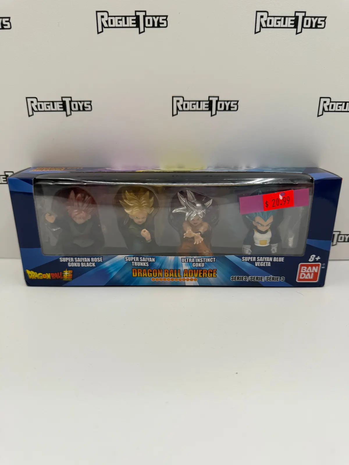 Bandai Dragon Ball Super Dragon Ball Adverge Series 3 Super Saiyan Rosé Goku Black / Super Saiyan Trunks / Ultra Instinct Goku / Super Saiyan Blue Vegeta 1