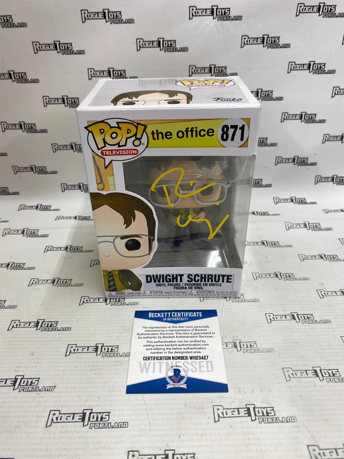 Funko Pop! Television The Office Dwight Schrute #871 Autographed By Rainn Wilson 1