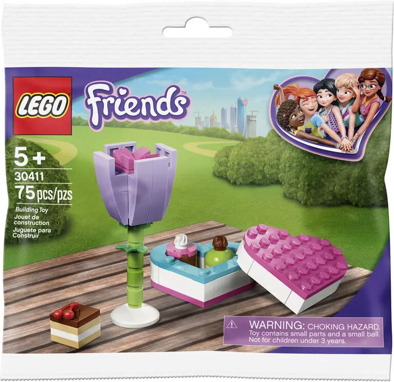 Lego Friends - Chocolate Box & Flower Set (30411) Building Toy Low Stock 1