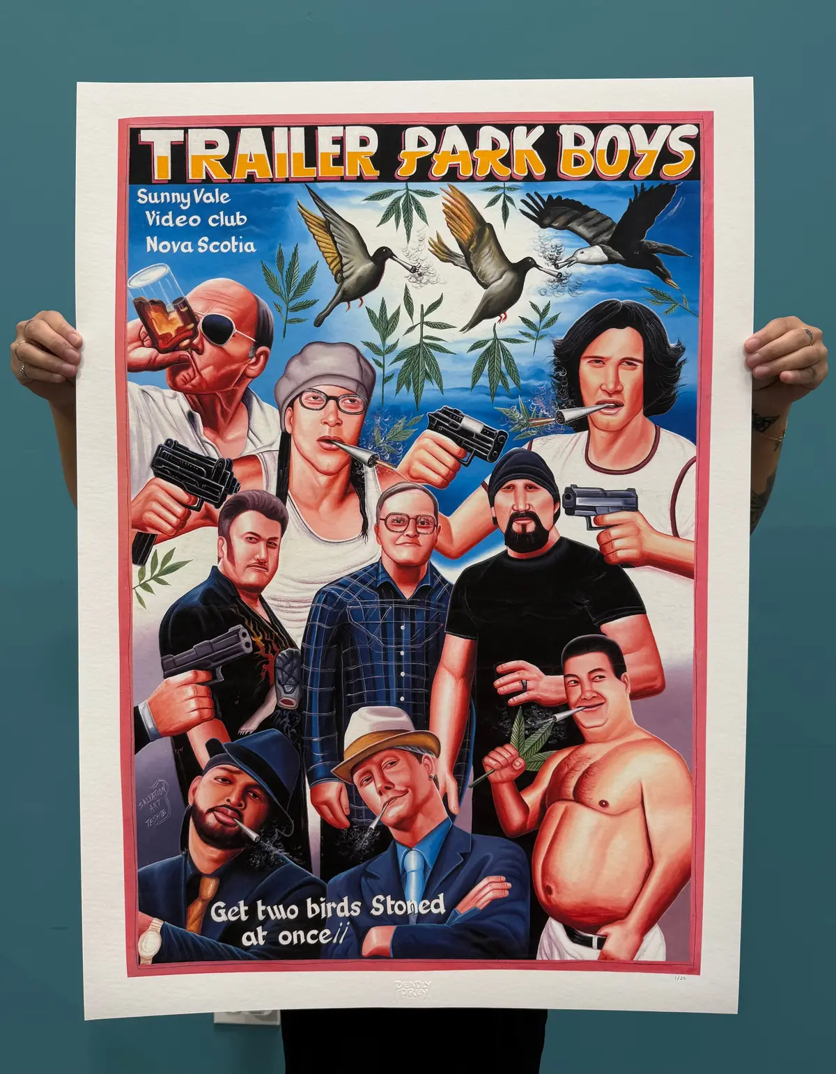 Trailer Park Boys - Limited Edition Archival Giclée Print From Static Medium By Salvation 1
