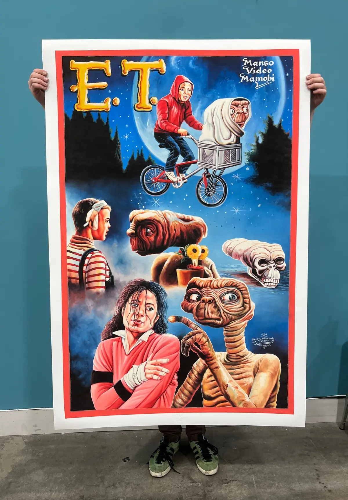 E.T. - 1:1 Archival Giclée Print From Static Medium By Heavy J (40X60”) 1