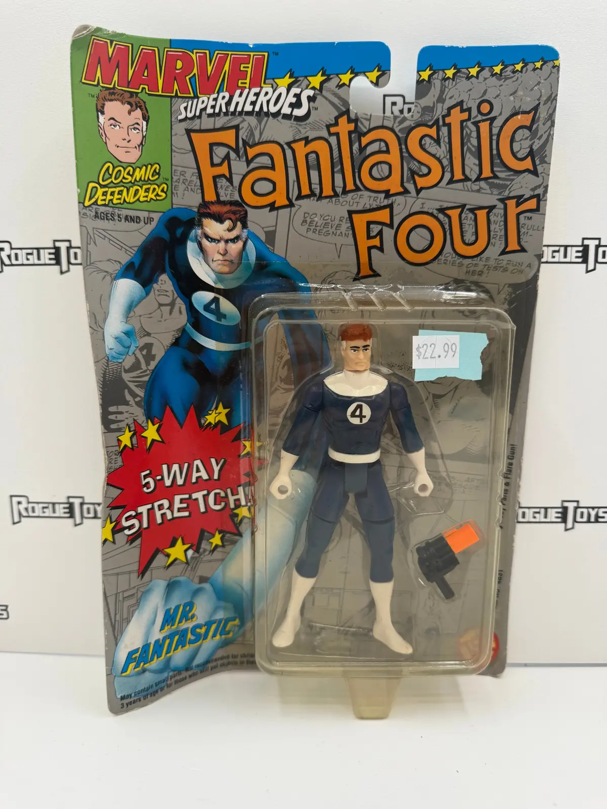 Toybiz Marvel Super Heroes Cosmic Defenders Fantastic Four Mr. Fantastic (5-Way Stretch) 1