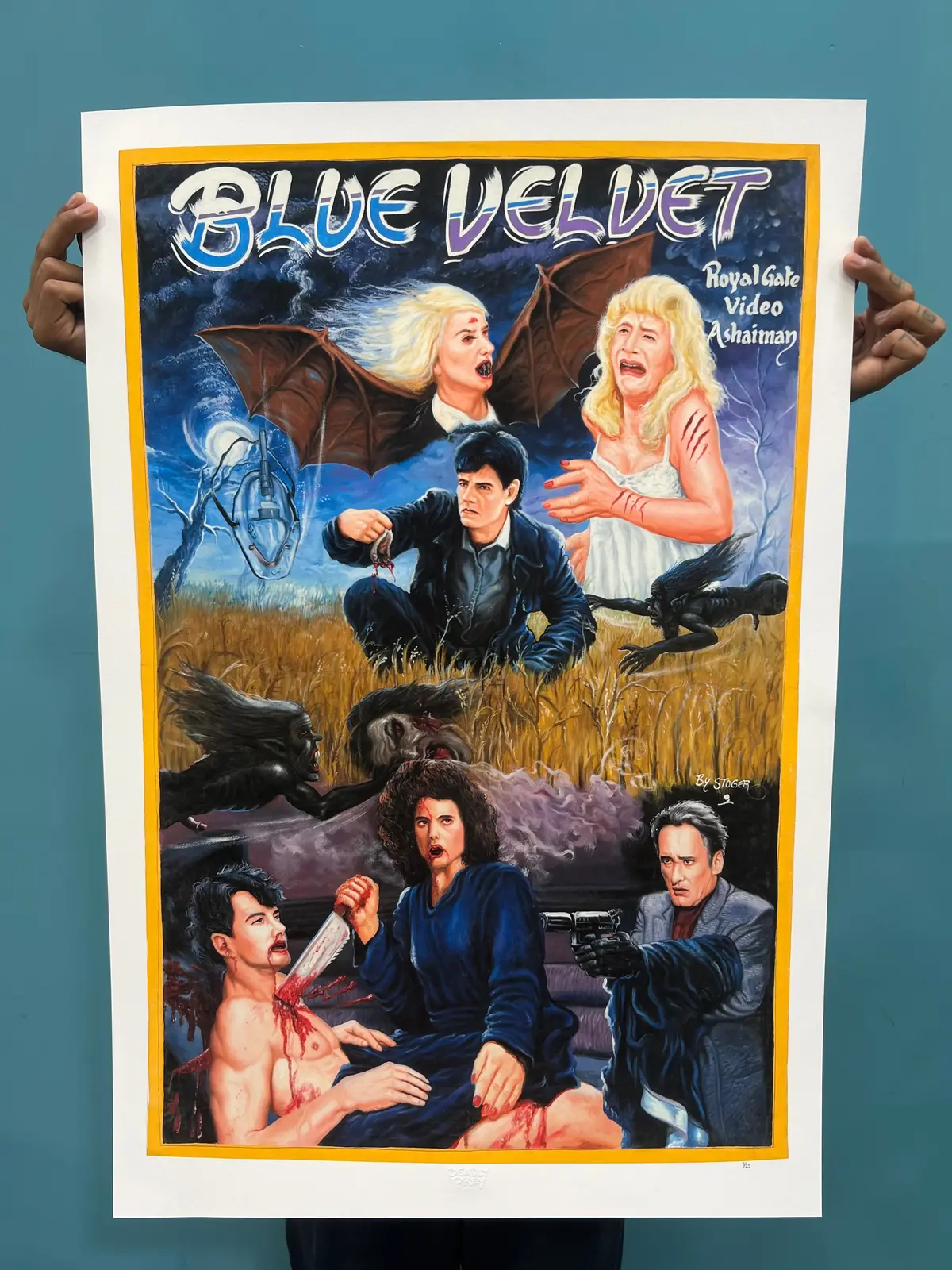 Blue Velvet - Limited Edition Archival Giclée Print From Static Medium By Stoger 1