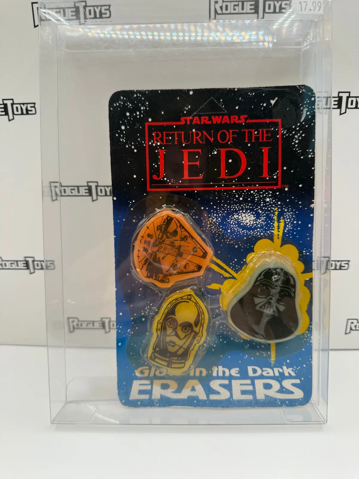 Butterfly Originals Star Wars: Return Of The Jedi Glow In The Dark Erasers 1