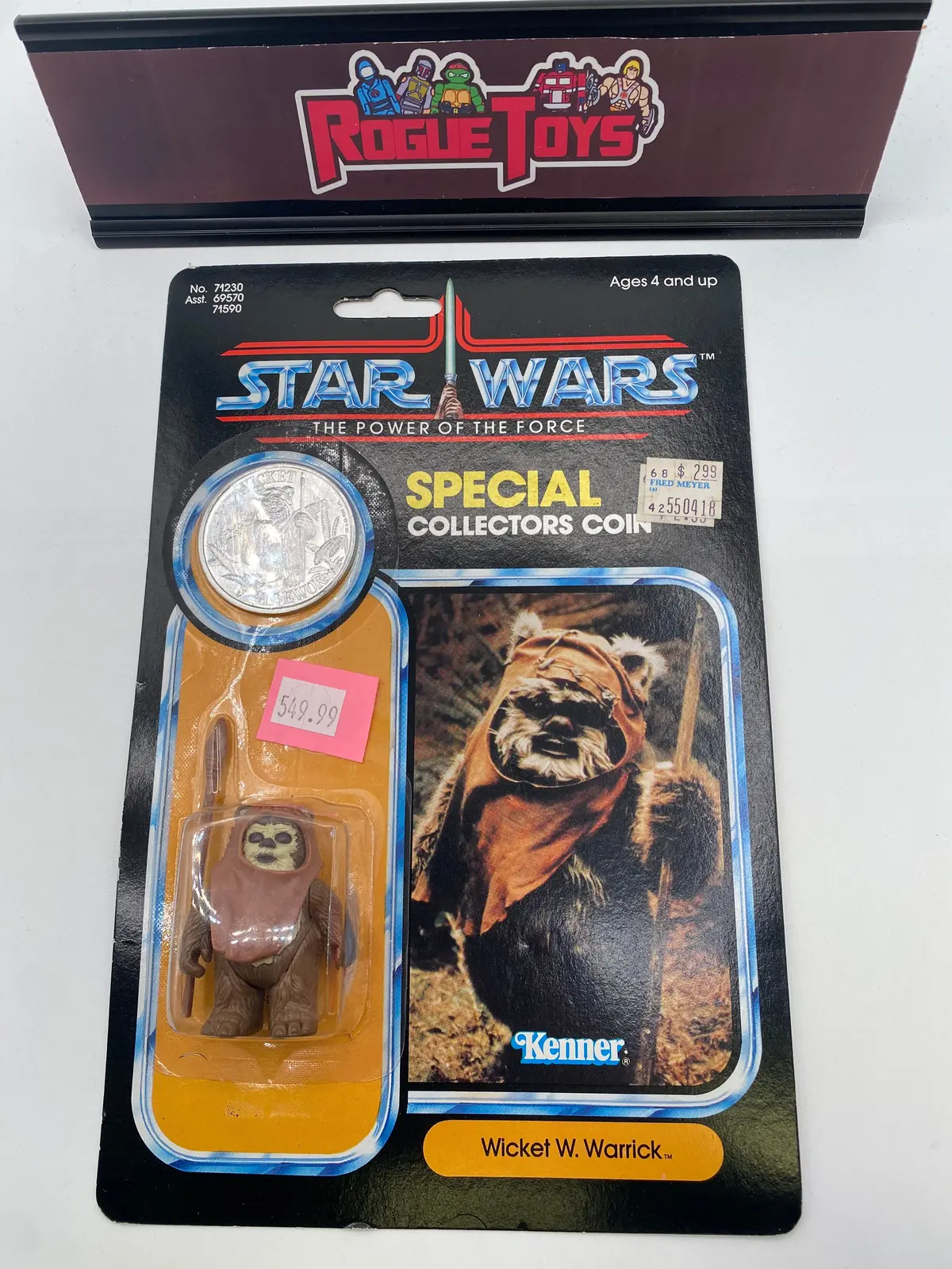Kenner 1984 Star Wars The Power Of The Force Special Collectors Coin Wicket W. Warrick 1