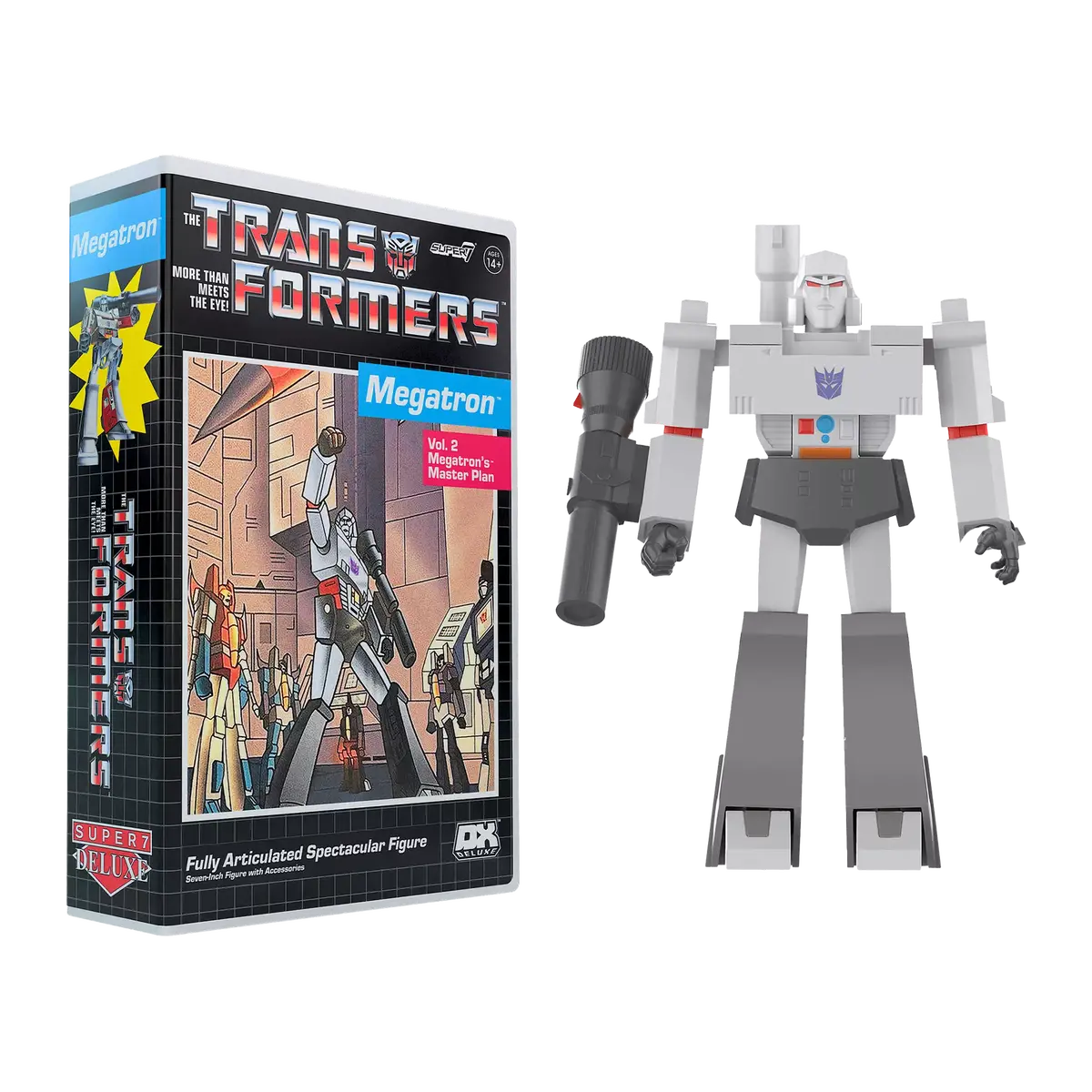 Super7 Vhs Deluxe - Transformers Megatron 7-Inch Action Figure (88781) Low Stock 1