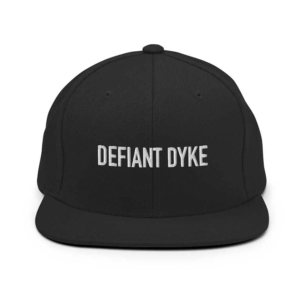 Defiant Dyke Flatbill 6-Panel Snapback Hat 1