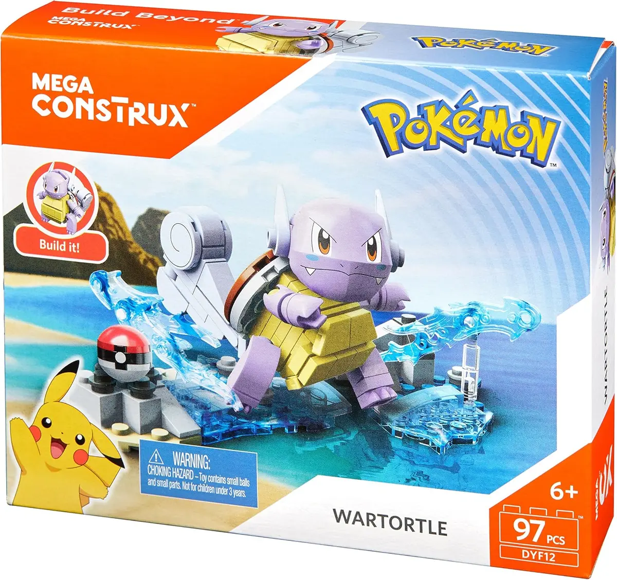 Mega Construx - Pokemon - Wartortle Building Toy (Dyf12) Last One! 1