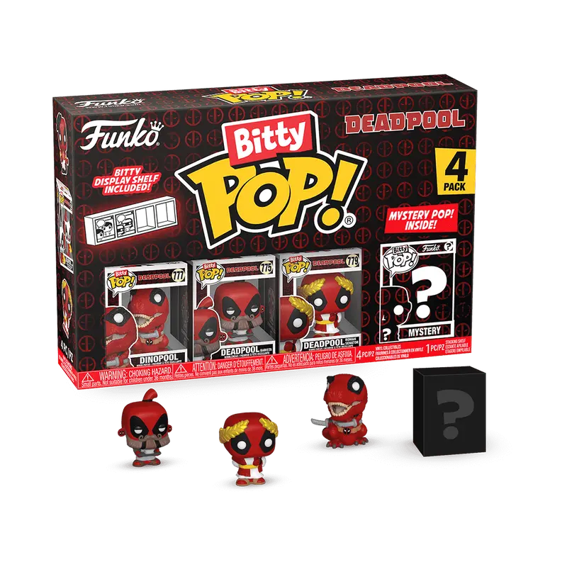 Funko Bitty Pop! - Deadpool - Series 3 - Dinopool - Vinyl Figure 4-Pack (84961) Low Stock 1