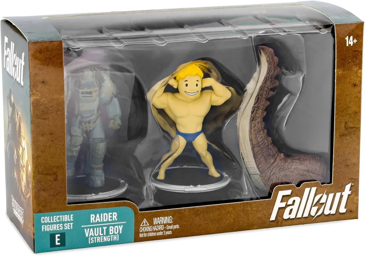 Syndicate Collectibles - Fallout - Set E - Raider Power Armor & Vault Boy (Strength) Figures (63154) 1