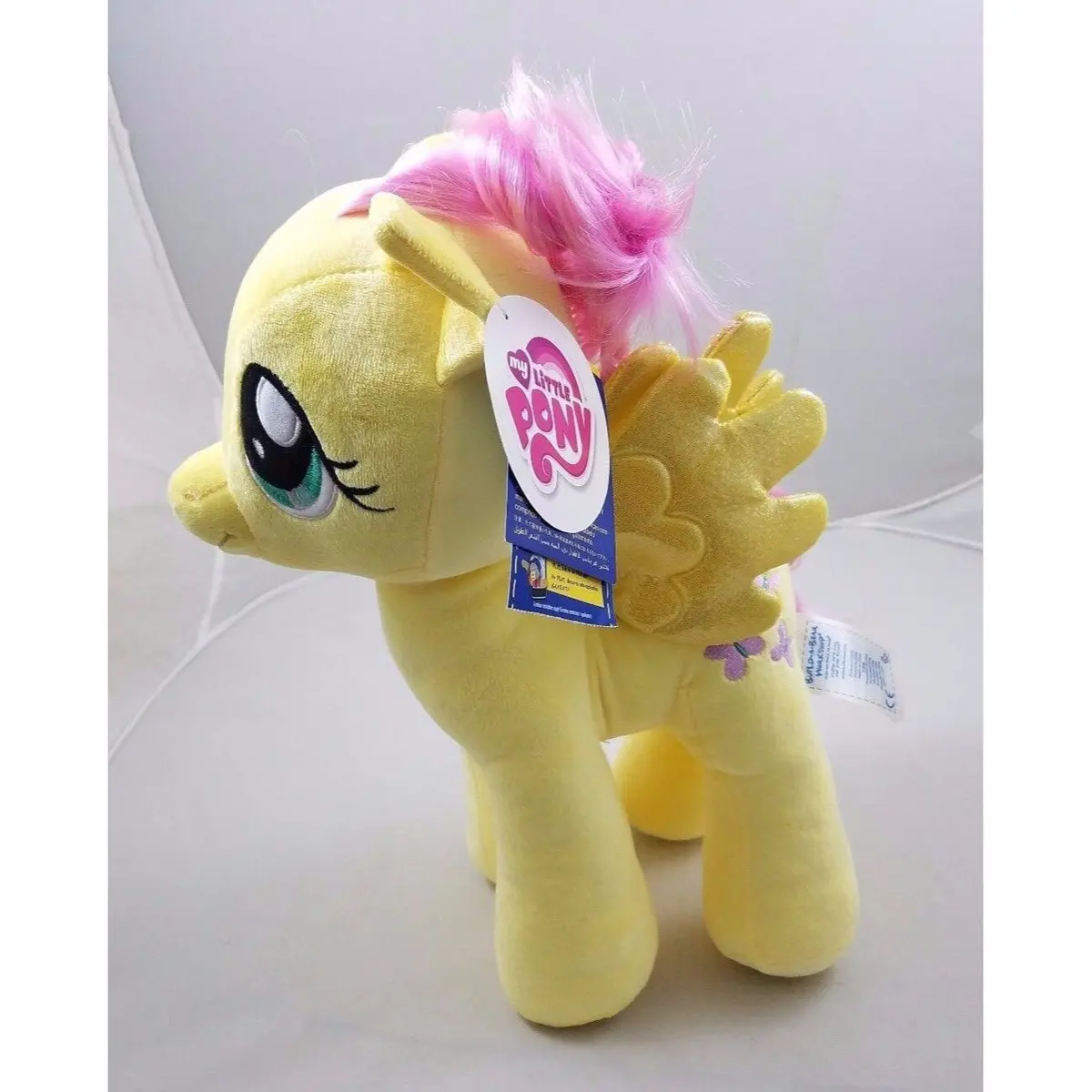 Build A Bear Mlp My Little Pony Fluttershy Stuffed Yellow Horse Babw Bab New 1