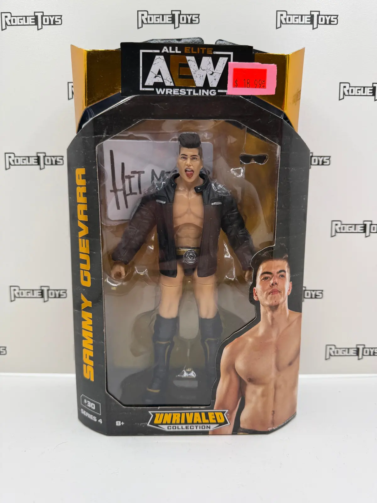 Jazwares Aew Unrivaled Collection Series 4 Sammy Guevara #30 1